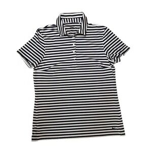 Puma Women's Striped Short Sleeve Dri-Fit Golf Polo Shirt Size Medium